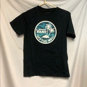 Black Tropical Vans shirt